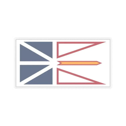 Flag of Newfoundland and Labrador Canada - STICKER Vinyl Kiss-Cut Decal 2 Inch Transparent - The Sticker Space