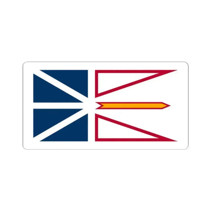 Flag of Newfoundland and Labrador Canada - STICKER Vinyl Kiss-Cut Decal 2 Inch White - The Sticker Space
