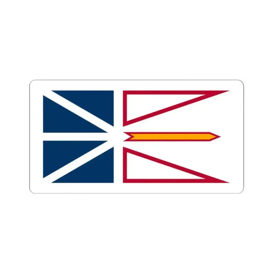 Flag of Newfoundland and Labrador Canada - STICKER Vinyl Kiss-Cut Decal 2 Inch White - The Sticker Space