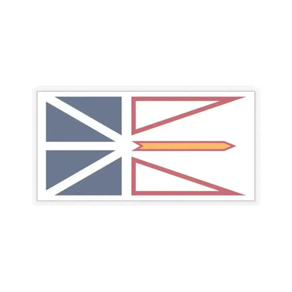Flag of Newfoundland and Labrador Canada - STICKER Vinyl Kiss-Cut Decal 3 Inch Transparent - The Sticker Space