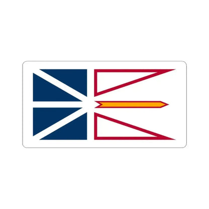 Flag of Newfoundland and Labrador Canada - STICKER Vinyl Kiss-Cut Decal 3 Inch White - The Sticker Space