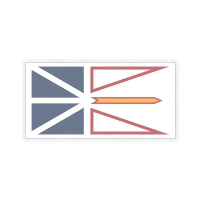 Flag of Newfoundland and Labrador Canada - STICKER Vinyl Kiss-Cut Decal 4 Inch Transparent - The Sticker Space