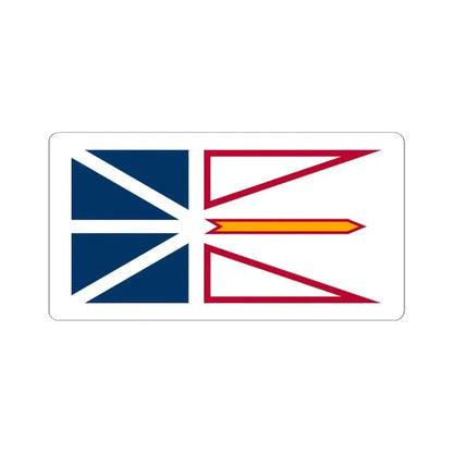 Flag of Newfoundland and Labrador Canada - STICKER Vinyl Kiss-Cut Decal 4 Inch White - The Sticker Space
