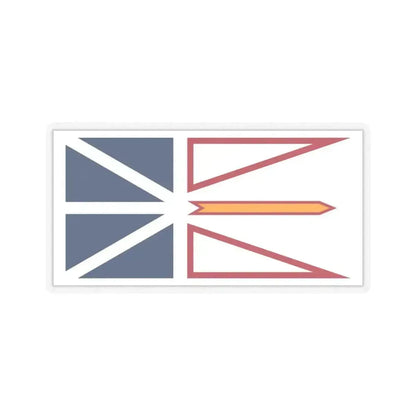 Flag of Newfoundland and Labrador Canada - STICKER Vinyl Kiss-Cut Decal 6 Inch Transparent - The Sticker Space
