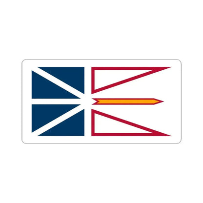Flag of Newfoundland and Labrador (Canada) STICKER Vinyl Kiss-Cut Decal 6 Inch White - The Sticker Space