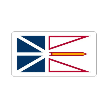 Flag of Newfoundland and Labrador Canada - STICKER Vinyl Kiss-Cut Decal 6 Inch White - The Sticker Space