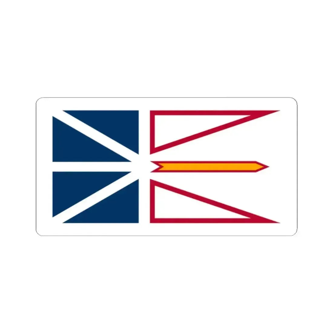 Flag of Newfoundland and Labrador Canada - STICKER Vinyl Kiss-Cut Decal - The Sticker Space