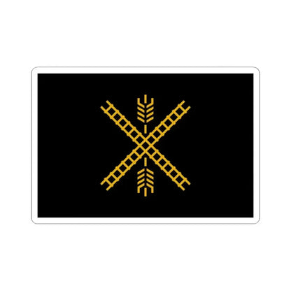 Flag of Newton Kansas (United States) STICKER Vinyl Kiss-Cut Decal 2 Inch White - The Sticker Space