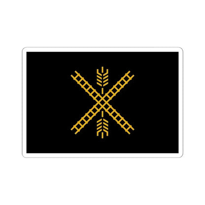 Flag of Newton Kansas (United States) STICKER Vinyl Kiss-Cut Decal 6 Inch White - The Sticker Space