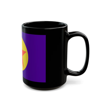 Flag of Ngaraard Palau - Black Coffee Mug-The Sticker Space