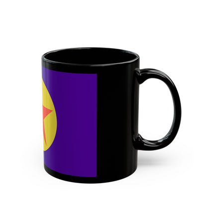 Flag of Ngaraard Palau - Black Coffee Mug-The Sticker Space