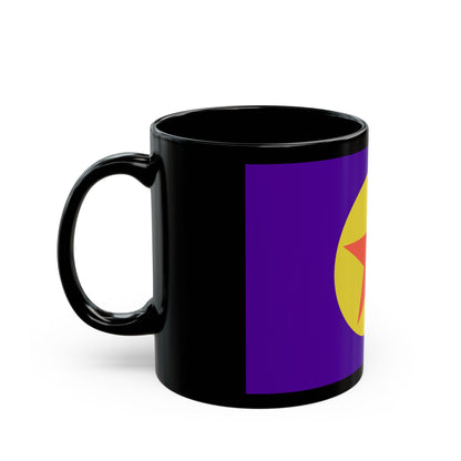 Flag of Ngaraard Palau - Black Coffee Mug-The Sticker Space