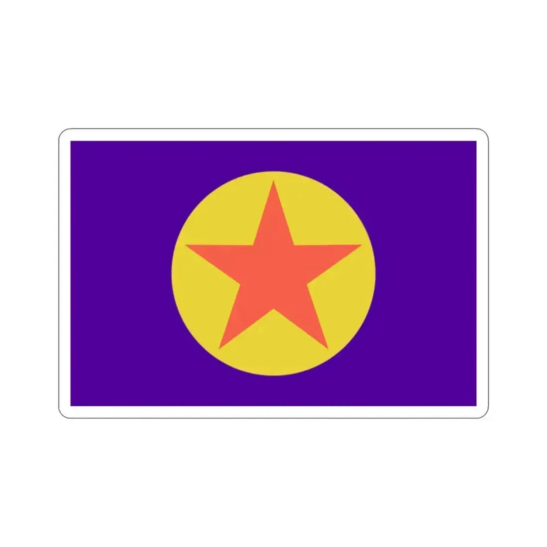 Flag of Ngaraard Palau STICKER Vinyl Die-Cut Decal 2 Inch - The Sticker Space