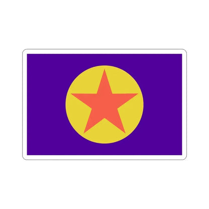 Flag of Ngaraard Palau STICKER Vinyl Die-Cut Decal 2 Inch - The Sticker Space