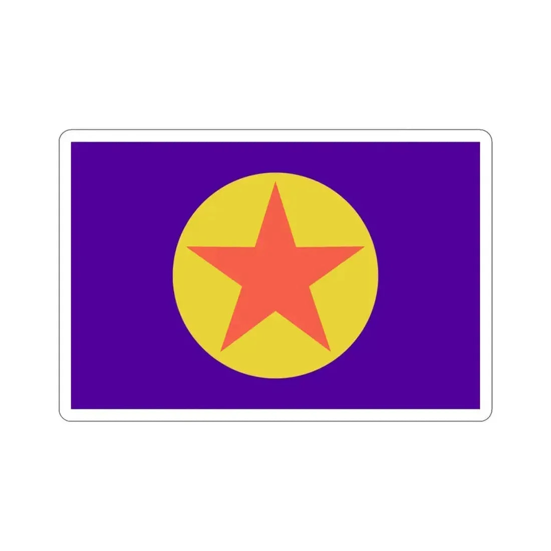 Flag of Ngaraard Palau STICKER Vinyl Die-Cut Decal 3 Inch - The Sticker Space