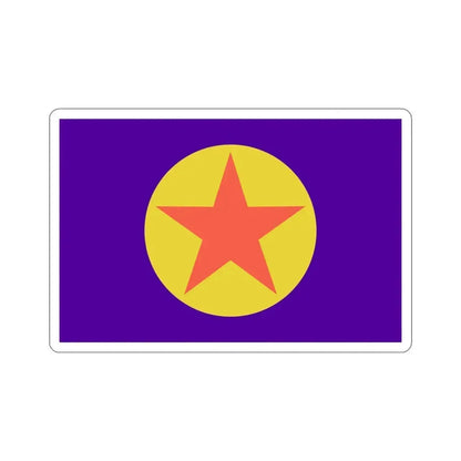 Flag of Ngaraard Palau STICKER Vinyl Die-Cut Decal 5 Inch - The Sticker Space