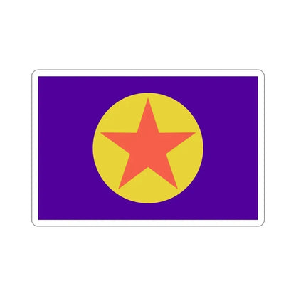 Flag of Ngaraard Palau STICKER Vinyl Die-Cut Decal 6 Inch - The Sticker Space