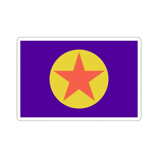 Flag of Ngaraard Palau STICKER Vinyl Die-Cut Decal 6 Inch - The Sticker Space