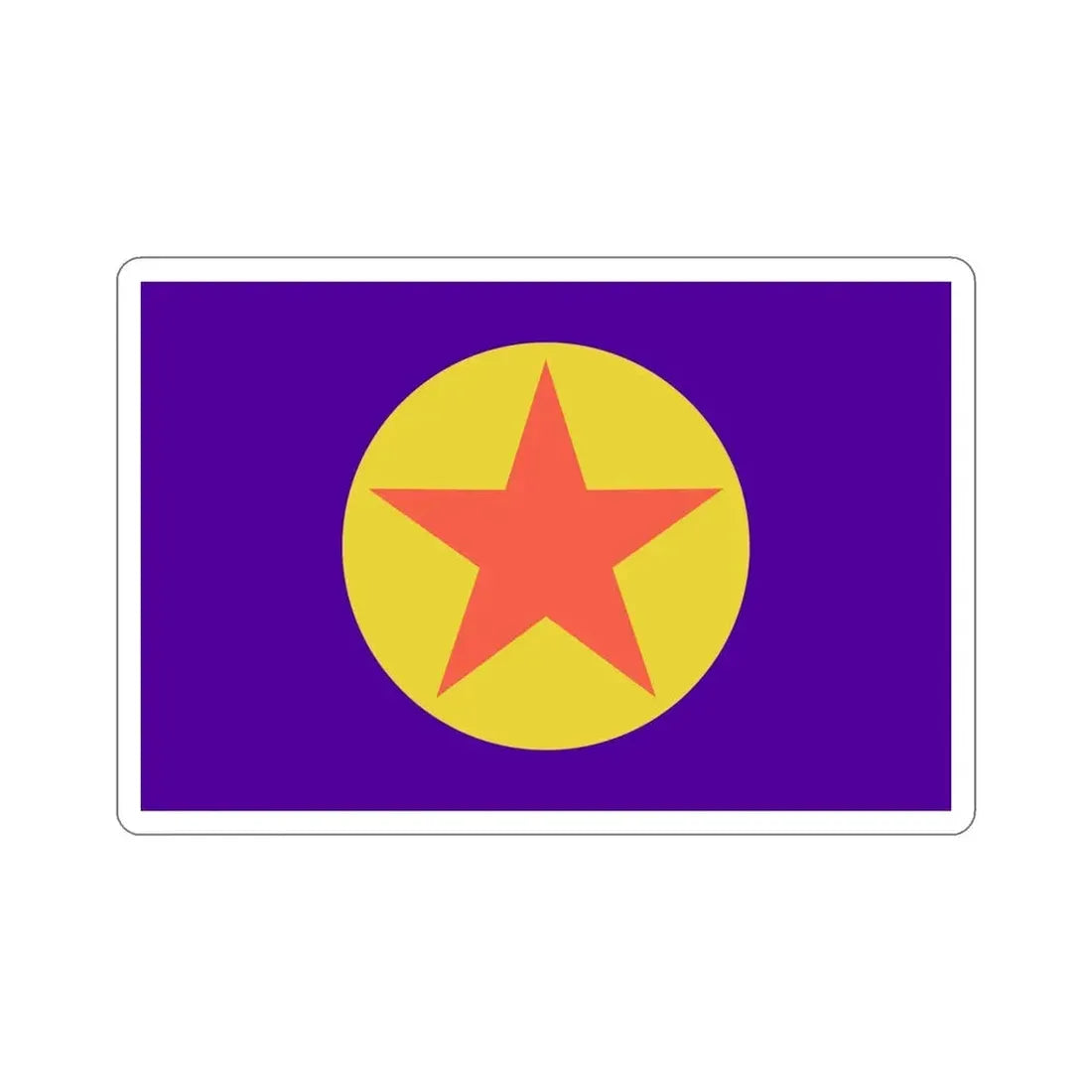 Flag of Ngaraard Palau STICKER Vinyl Die-Cut Decal - The Sticker Space