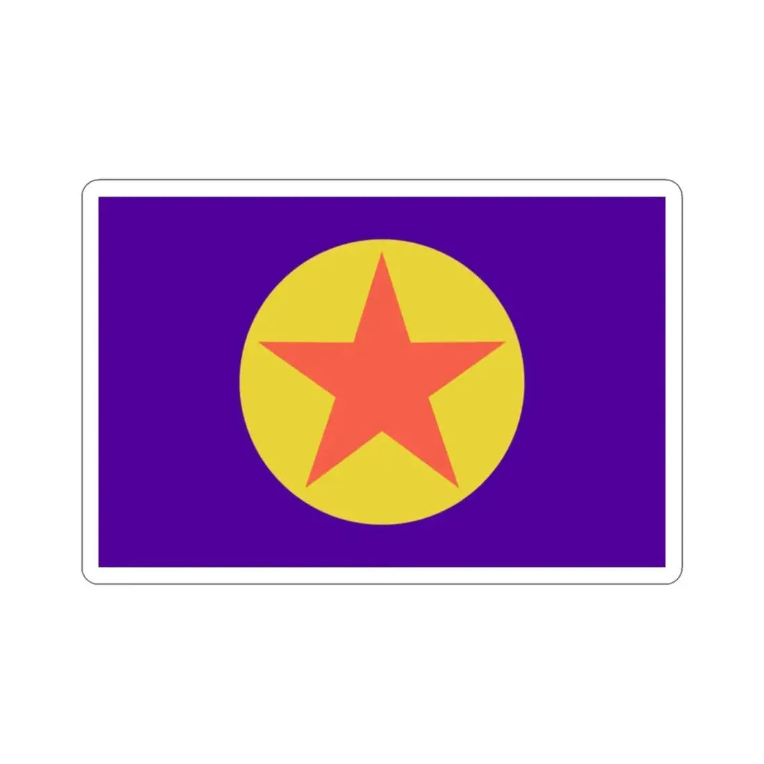 Flag of Ngaraard Palau STICKER Vinyl Die-Cut Decal - The Sticker Space