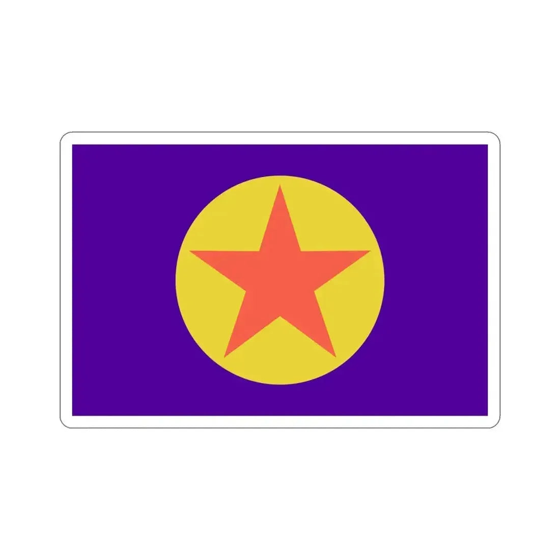 Flag of Ngaraard Palau STICKER Vinyl Die-Cut Decal - The Sticker Space