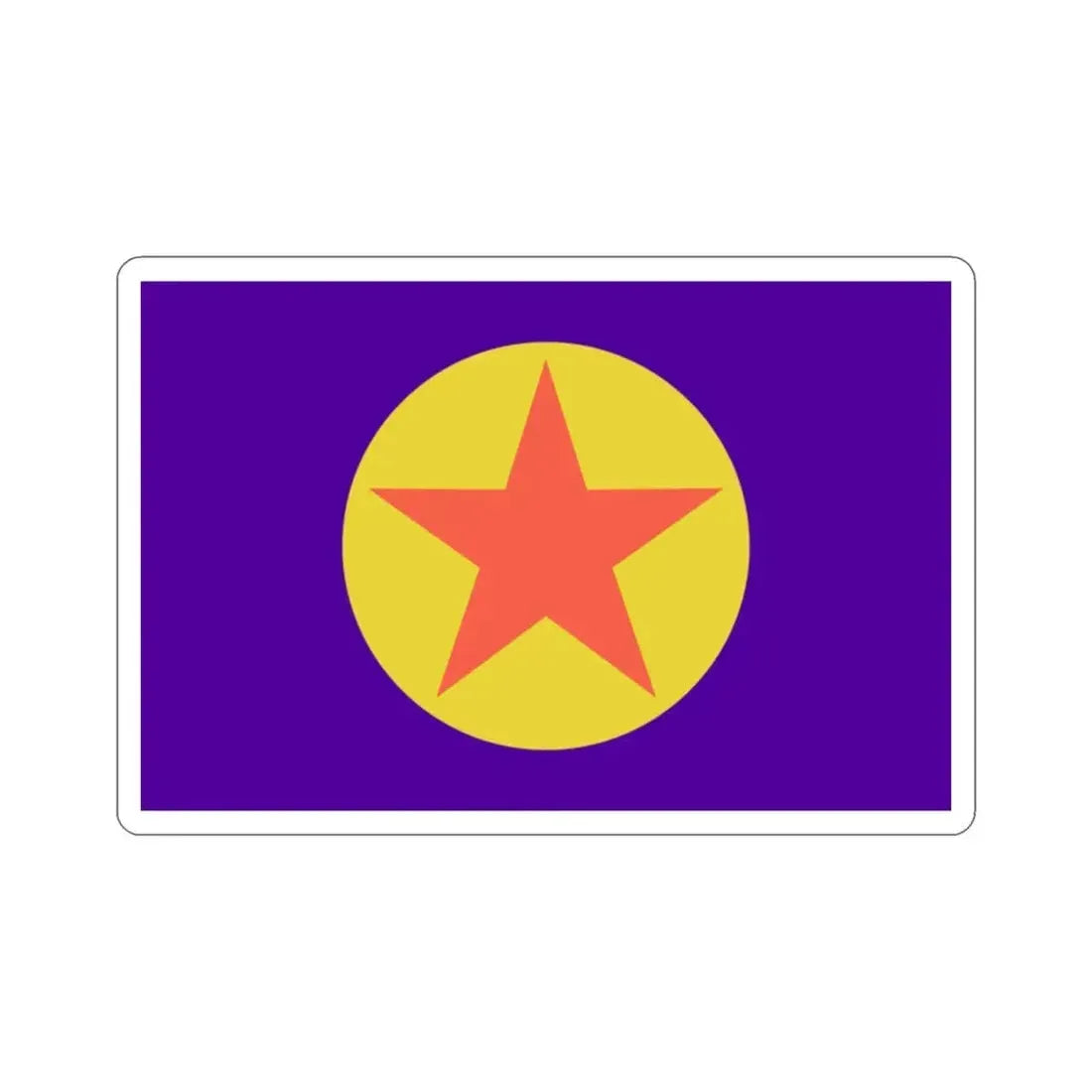 Flag of Ngaraard Palau STICKER Vinyl Die-Cut Decal - The Sticker Space