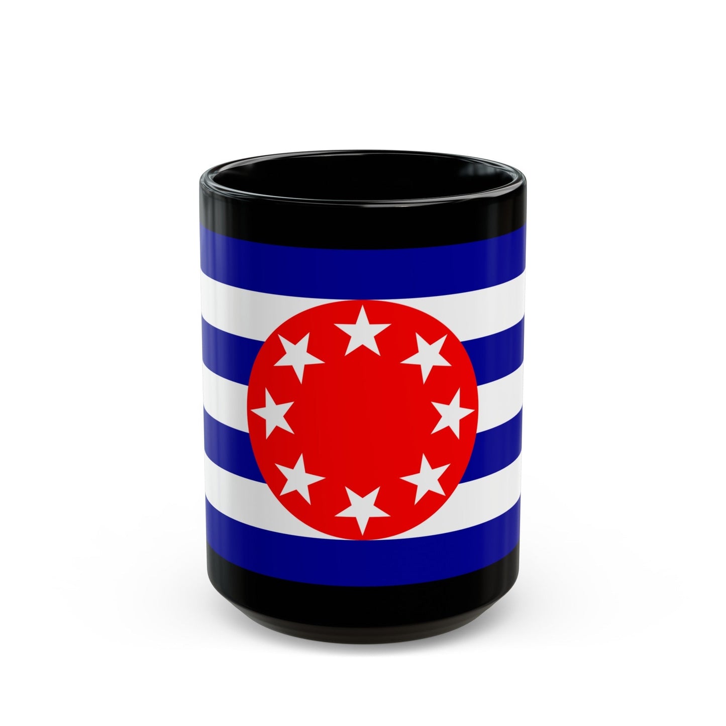 Flag of Ngarchelong Palau - Black Coffee Mug-15oz-The Sticker Space