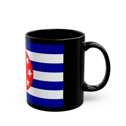 Flag of Ngarchelong Palau - Black Coffee Mug-The Sticker Space