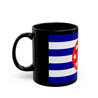 Flag of Ngarchelong Palau - Black Coffee Mug-The Sticker Space