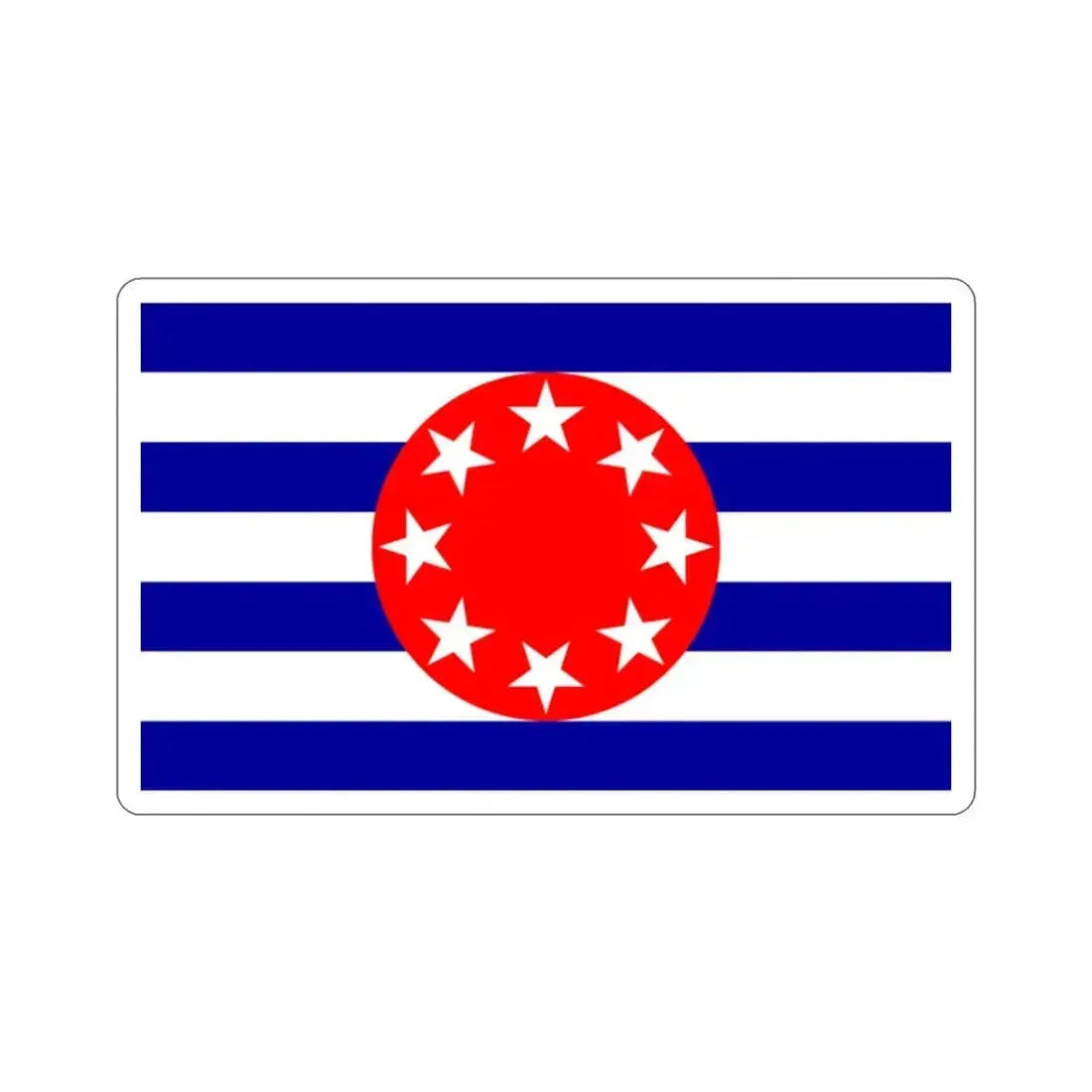 Flag of Ngarchelong Palau STICKER Vinyl Die-Cut Decal 2 Inch - The Sticker Space