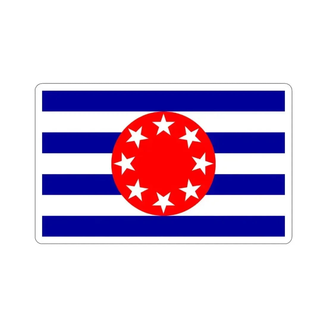 Flag of Ngarchelong Palau STICKER Vinyl Die-Cut Decal 3 Inch - The Sticker Space