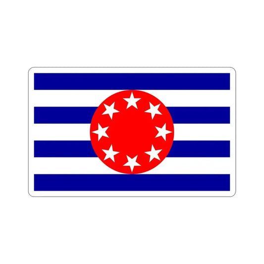 Flag of Ngarchelong Palau STICKER Vinyl Die-Cut Decal 6 Inch - The Sticker Space