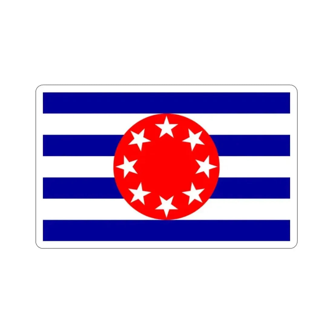 Flag of Ngarchelong Palau STICKER Vinyl Die-Cut Decal - The Sticker Space