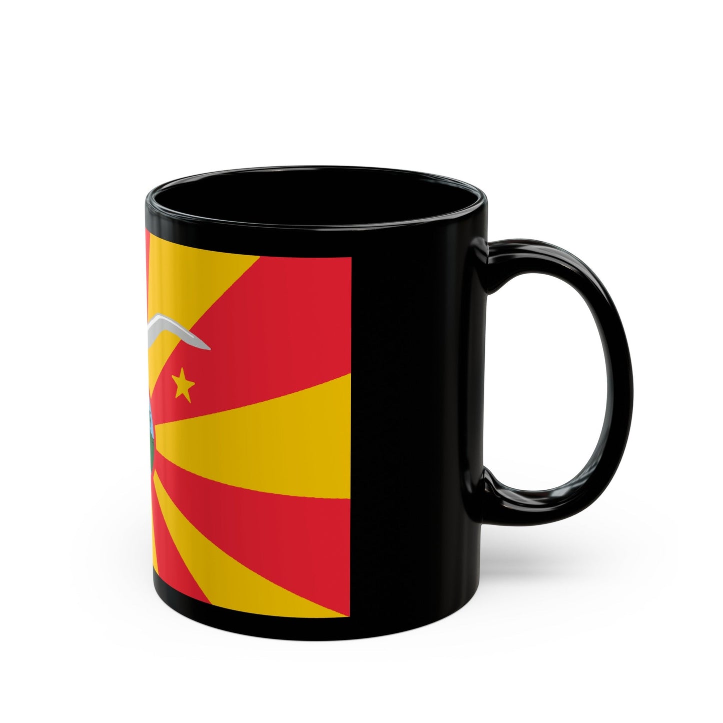 Flag of Ngardmau Palau - Black Coffee Mug-The Sticker Space