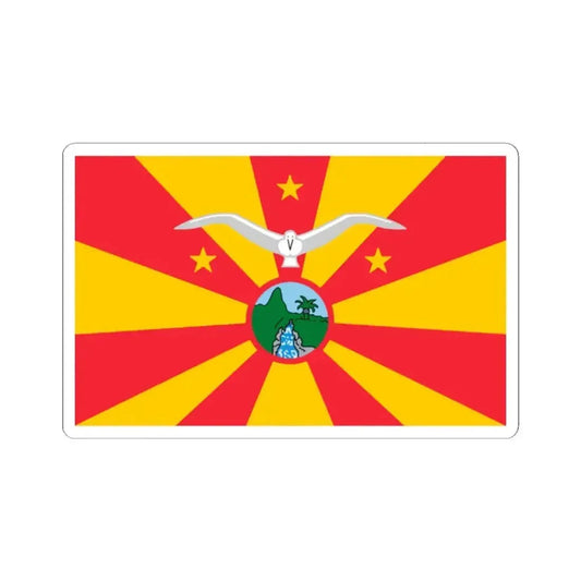 Flag of Ngardmau Palau - STICKER Vinyl Kiss-Cut Decal 2 Inch White - The Sticker Space