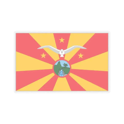 Flag of Ngardmau Palau - STICKER Vinyl Kiss-Cut Decal 3 Inch Transparent - The Sticker Space