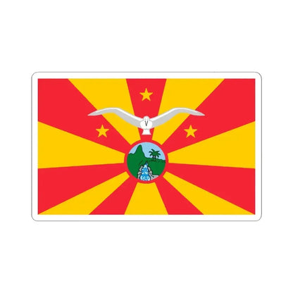 Flag of Ngardmau Palau - STICKER Vinyl Kiss-Cut Decal 3 Inch White - The Sticker Space