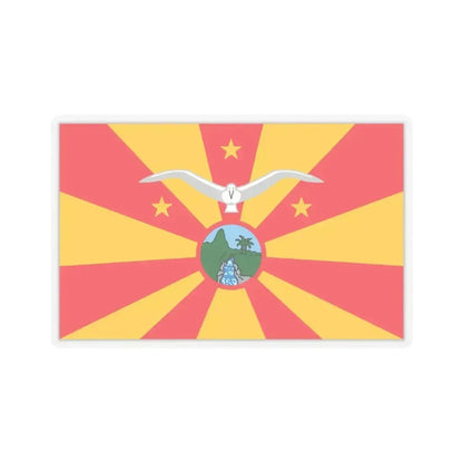 Flag of Ngardmau Palau - STICKER Vinyl Kiss-Cut Decal 4 Inch Transparent - The Sticker Space