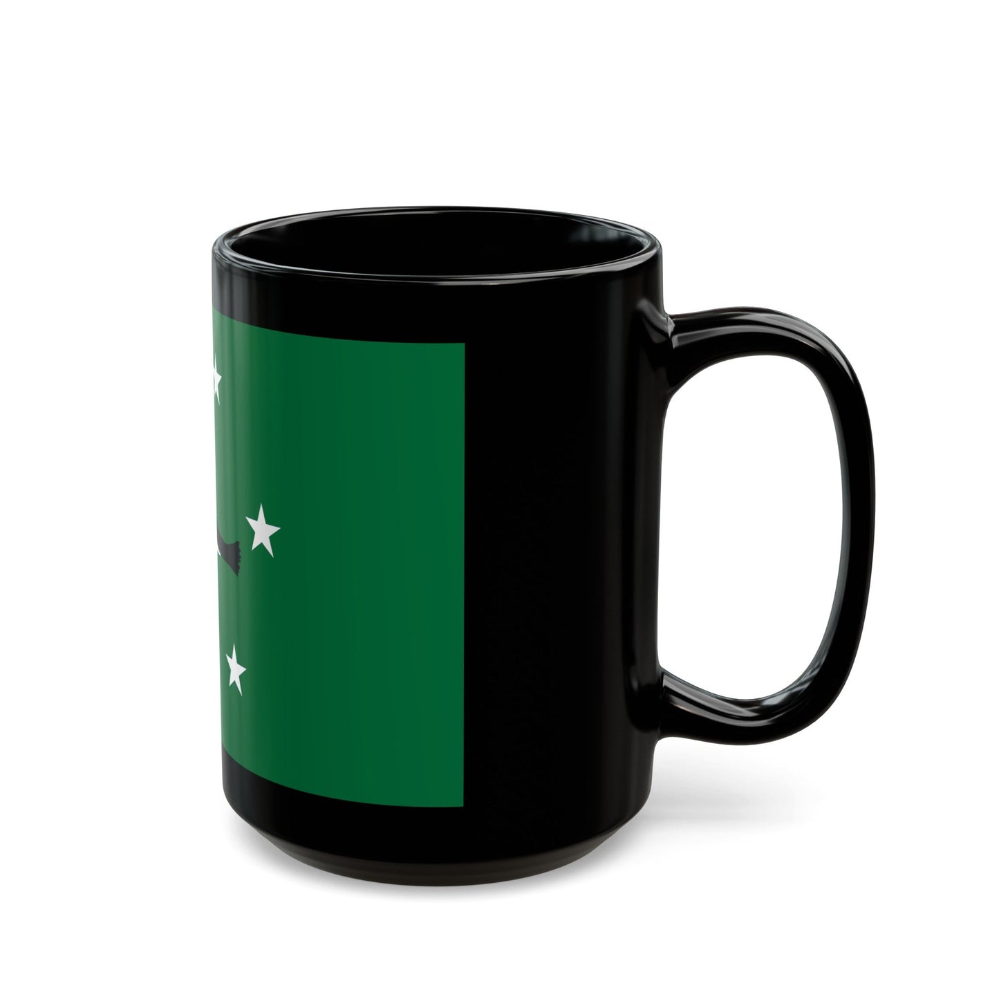 Flag of Ngchesar Palau - Black Coffee Mug-The Sticker Space