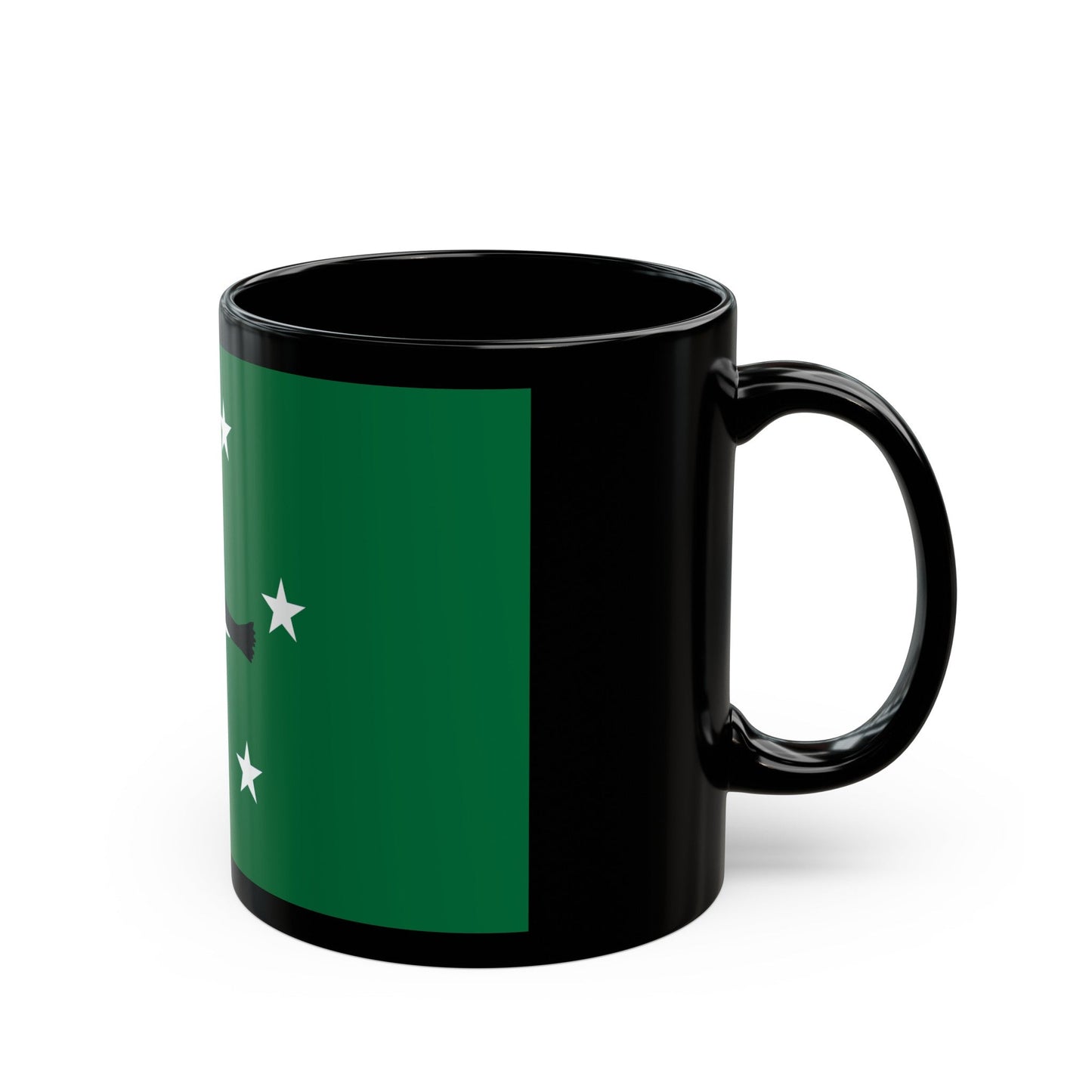 Flag of Ngchesar Palau - Black Coffee Mug-The Sticker Space