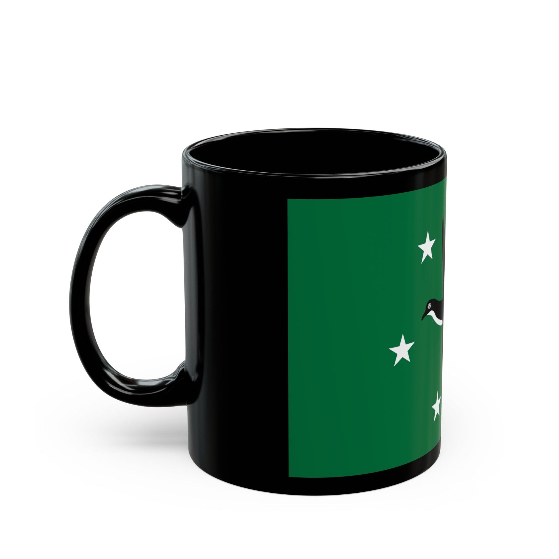 Flag of Ngchesar Palau - Black Coffee Mug-The Sticker Space