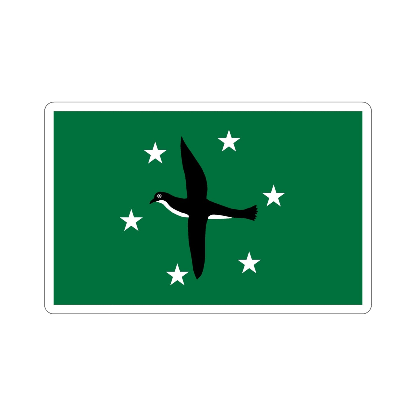 Flag of Ngchesar Palau STICKER Vinyl Die-Cut Decal-4 Inch-The Sticker Space