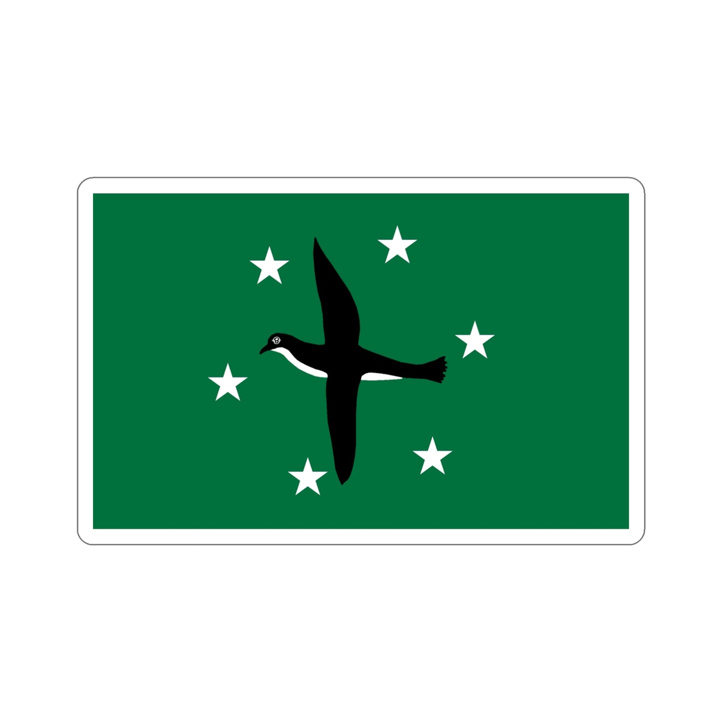 Flag of Ngchesar Palau STICKER Vinyl Die-Cut Decal-5 Inch-The Sticker Space