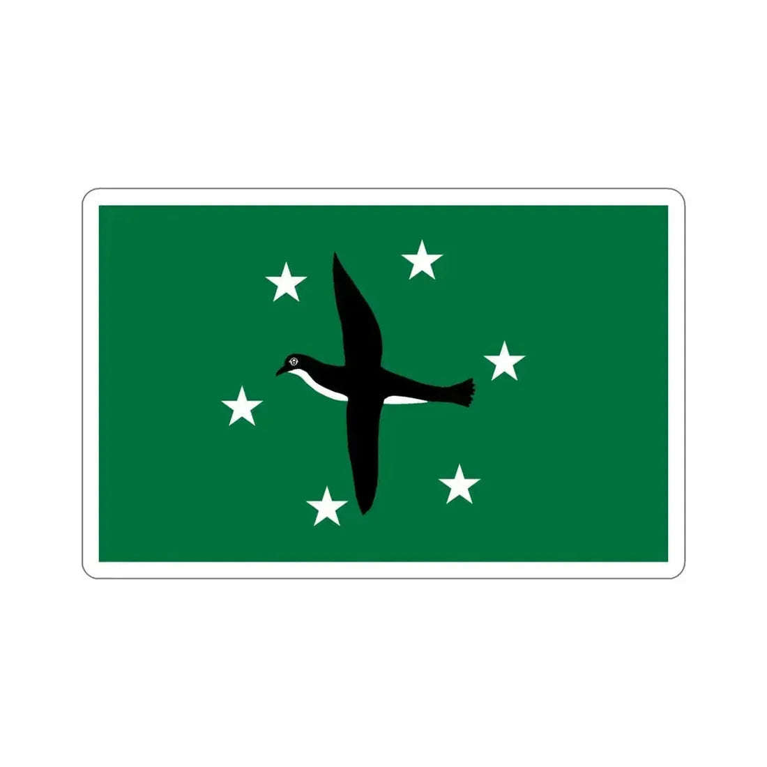 Flag of Ngchesar Palau STICKER Vinyl Die-Cut Decal 6 Inch - The Sticker Space