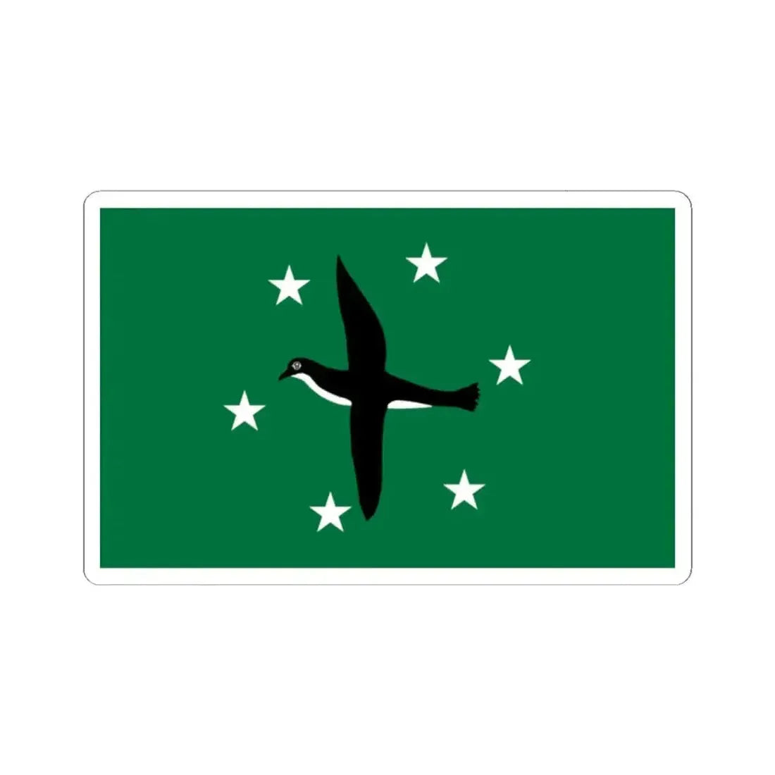 Flag of Ngchesar Palau - STICKER Vinyl Kiss-Cut Decal 2 Inch White - The Sticker Space