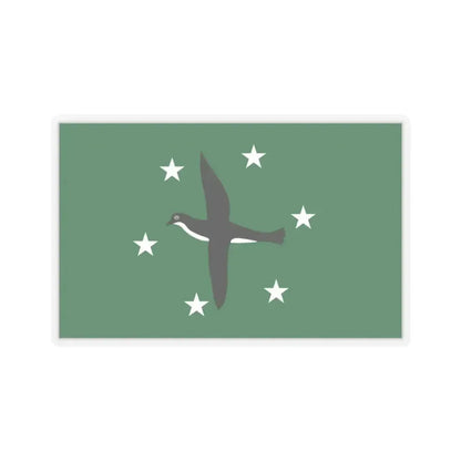 Flag of Ngchesar Palau - STICKER Vinyl Kiss-Cut Decal 3 Inch Transparent - The Sticker Space