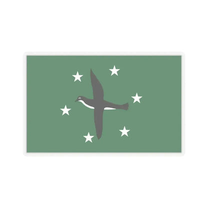 Flag of Ngchesar Palau - STICKER Vinyl Kiss-Cut Decal 6 Inch Transparent - The Sticker Space