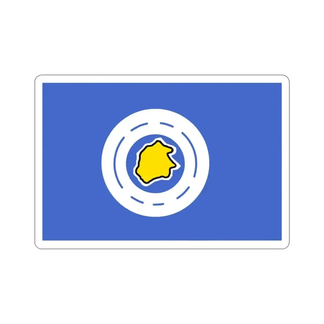 Flag of Ngeremlengui Palau STICKER Vinyl Die-Cut Decal 2 Inch - The Sticker Space