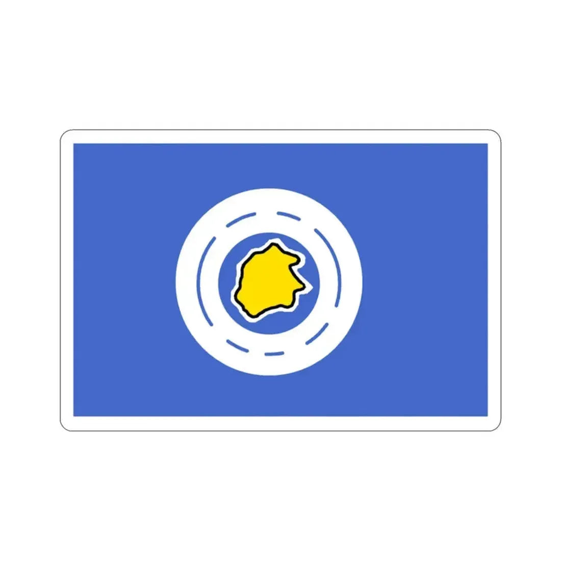 Flag of Ngeremlengui Palau STICKER Vinyl Die-Cut Decal 2 Inch - The Sticker Space