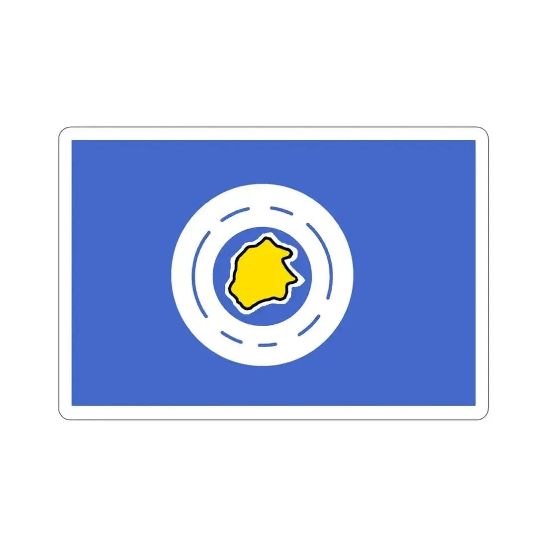 Flag of Ngeremlengui Palau STICKER Vinyl Die-Cut Decal 6 Inch - The Sticker Space